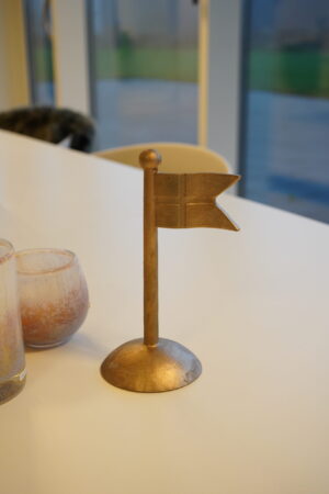 FLAUG Premium bordflag i bronze - UPOLERET