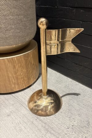 FLAUG Premium bordflag i bronze – POLERET - KONFIRMAND 2026